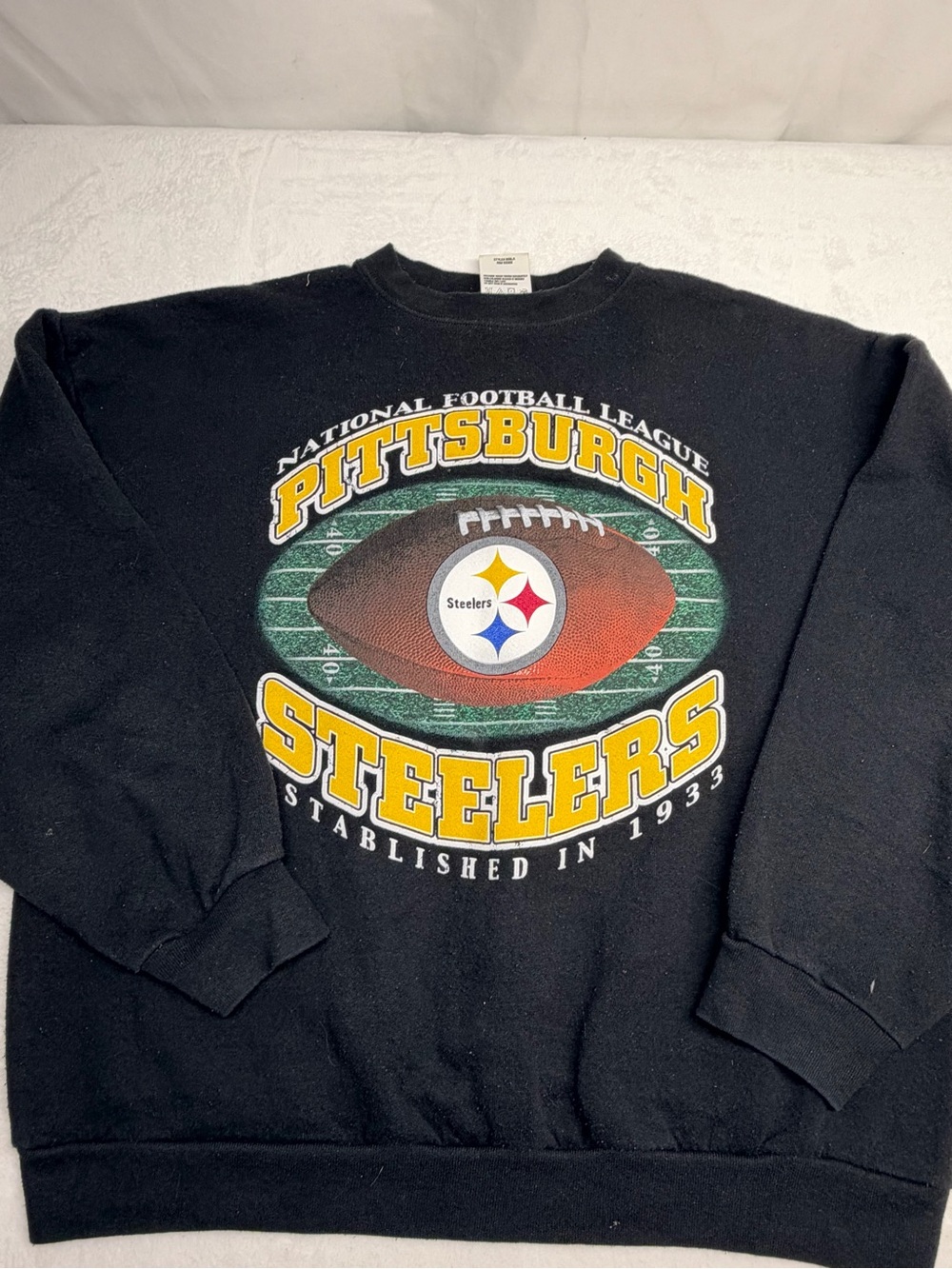 Pittsburg Steeler 1990s Crewneck Sweatshirt Vintage. Size XL. Logo Athletics